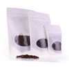 Compostable White Kraft Coffee Ziplock Bag Dypack Biobed
