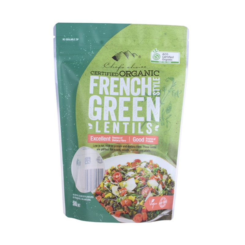 Compostable Biodégradable complet Finish Finish Food Emballage Stand Up Pouch