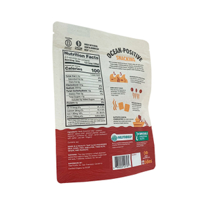 Sac de collation à biscuits composés 100% durable avec fermeture à glissière par personnalisation