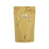 Épices en papier kraft marron compostable doypack avec fermeture éclair