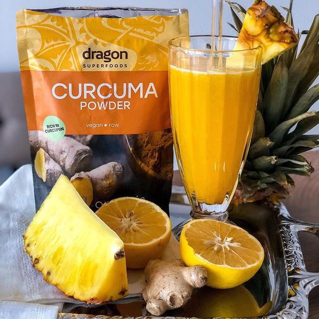 Sac de poudre de curcuma recyclable