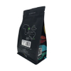 Impression personnalisée de sacs d'emballage de grains de café à fond de boîte recyclable avec vente en gros de fenêtre