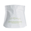 Sachets zip-lock de café debout compostables blancs