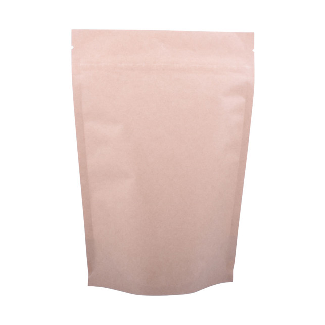 Sacs en papier kraft compostables non imprimés en stock pour les noix