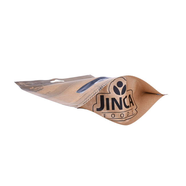 Matériau compostable à fermeture éclair Comment sceller un emballage transportant le sac à café de barre de chocolat transparent But