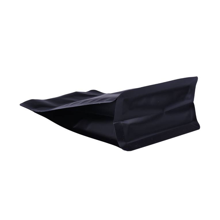 Emballage de sac à glissière à fermeture éclair en papier à glissière en papier à glissière Zip Zip Zip Black de haute qualité pour sacs
