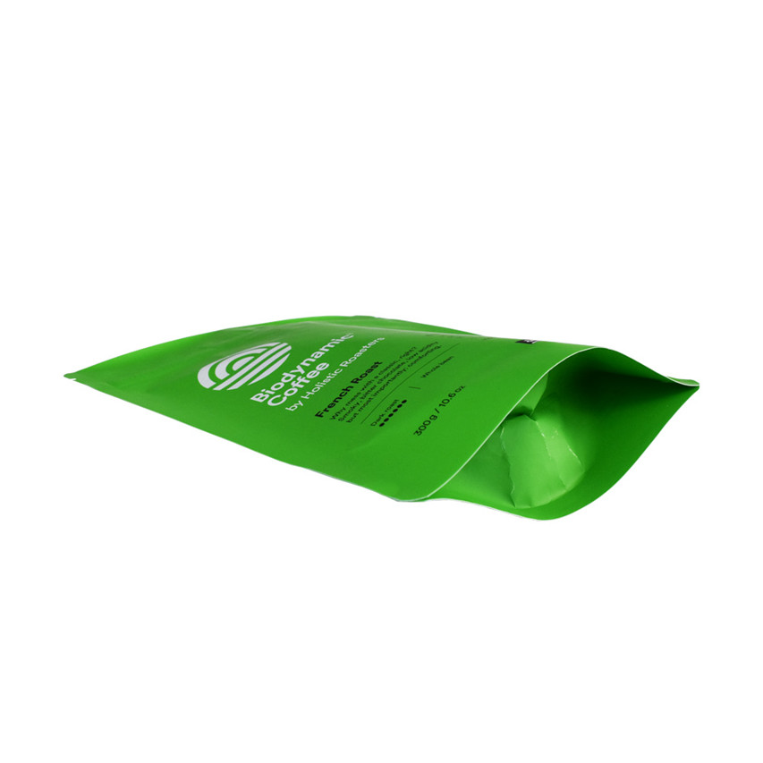 Feuille d'aluminium laminée en plastique biodégradable vs sac d'emballage personnalisé dégradable sac à café à vendre