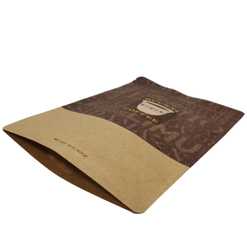 Imprimé personnalisé Transparent Sachet Compostable Stand Up Sac Coutumes Emballage Bag Tampon