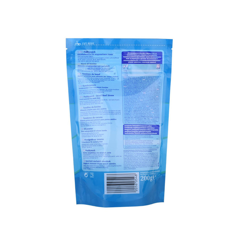 Fashion Top Seal Wellness Dog Food Sacs en plastique transparent pour emballage Sac d'emballage pour chiens pour chiens