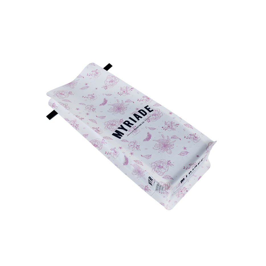 Populaire de poche d'emballage en plastique Recyclable Matte Black Impression sur des sacs à café