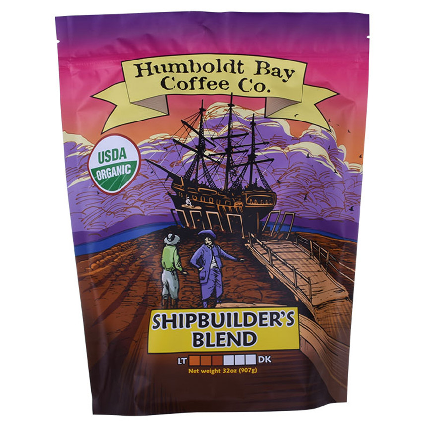 Logo personnalisé Logo Lined Stand Up Pouch Imprimante compostable Logo Scellant Sacs de café