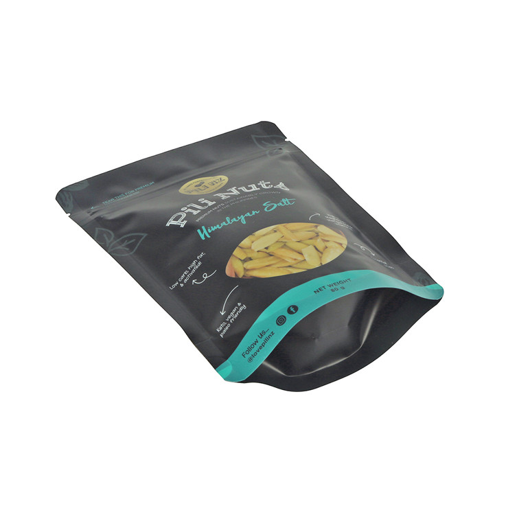 Sceau de fermeture à fermeture éclair respectueuse de l'environnement vernishissant l'amidon de maïs à base biodégradable à fond plat kraft en papier plastique emballage d'emballage de chaleur scelable chauffant