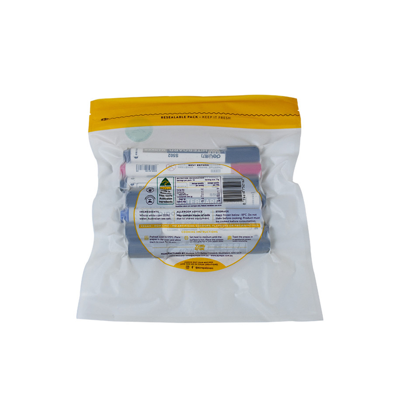 Souppeindre la pochette avec une fenêtre pour les aliments biologiques