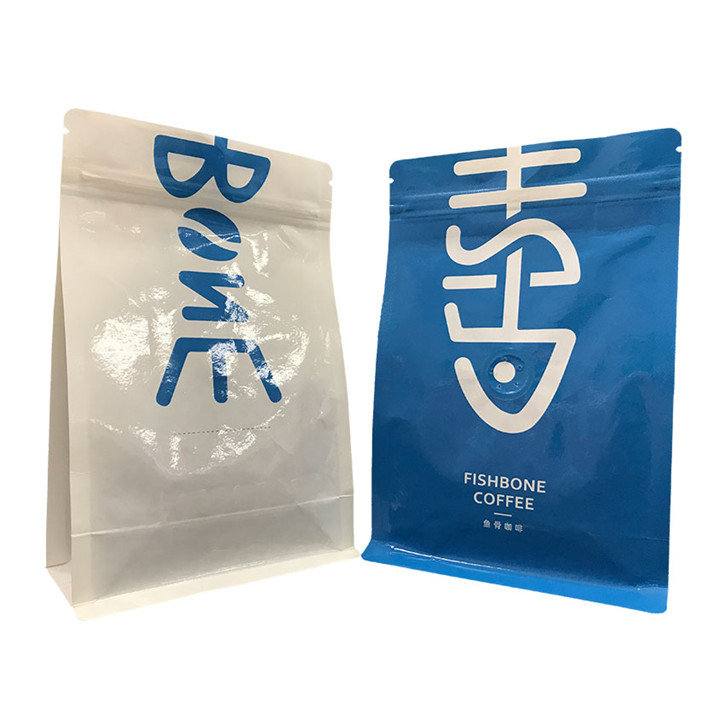 Matériau laminé à bas prix pochet plat Pouche biodégradable scellant des sacs d'échantillonnage de café scelable