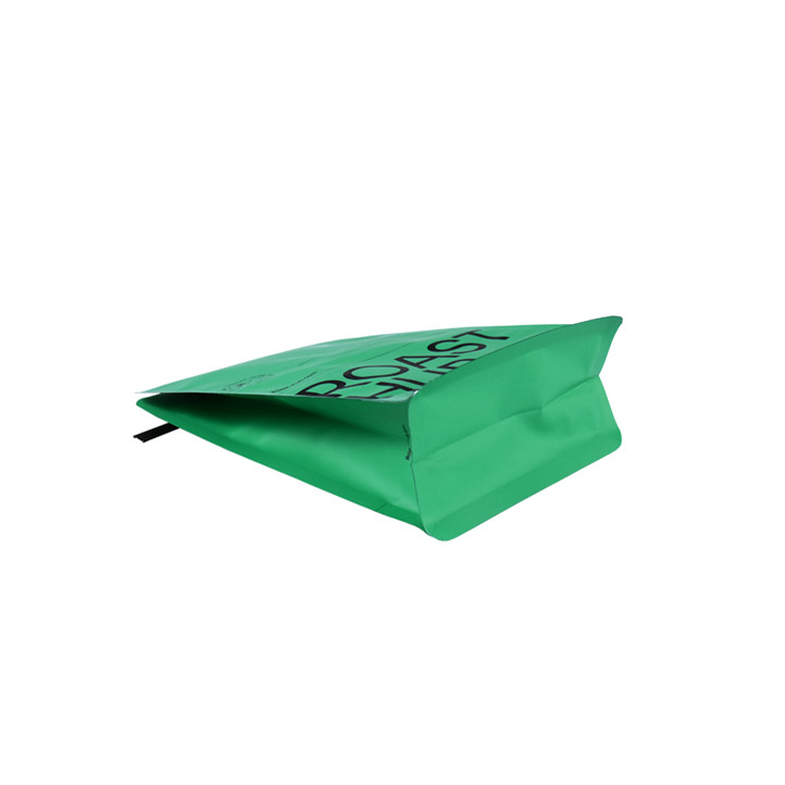 Matériau compostable sacs d'emballage de grains de café à fermeture à glissière colorée