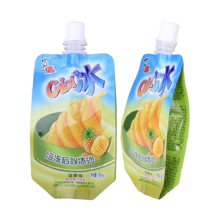 China Fournisseur Food Grade recyclable la plus récente pochette de jus de mangue