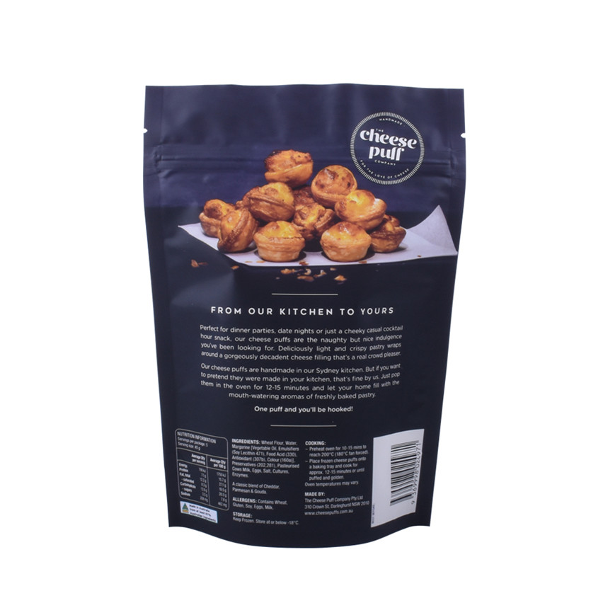 L'impression mate sur mesure à bas prix se dresse des sacs d'emballage de biscuits