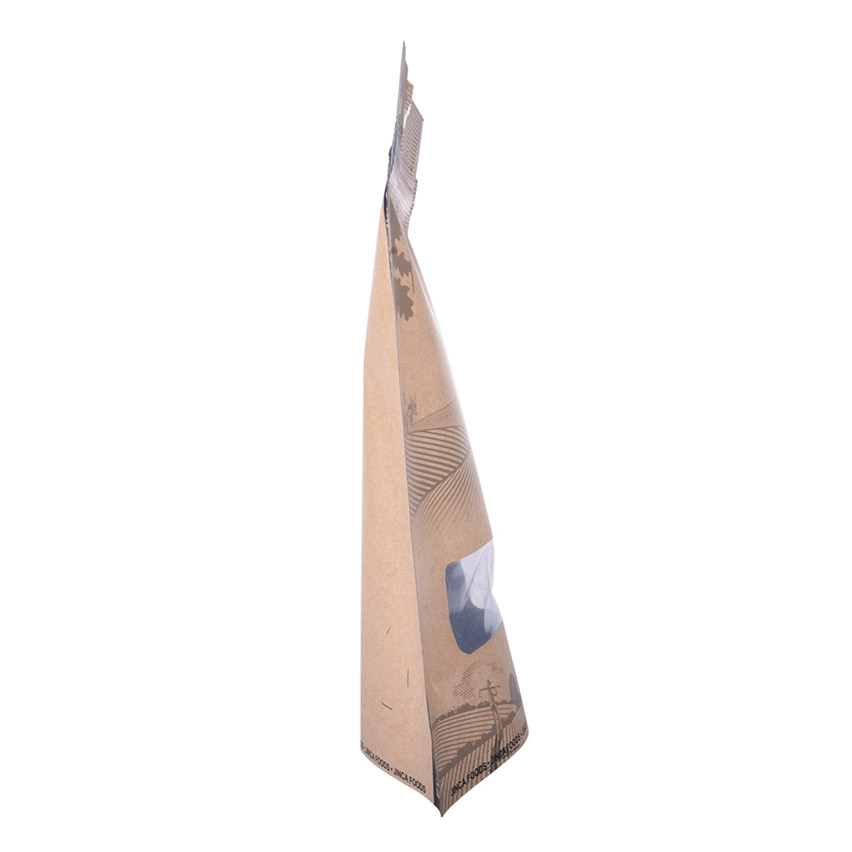 Le design personnalisé à bas prix stand-up Kraft Paper Emballage pour les collations