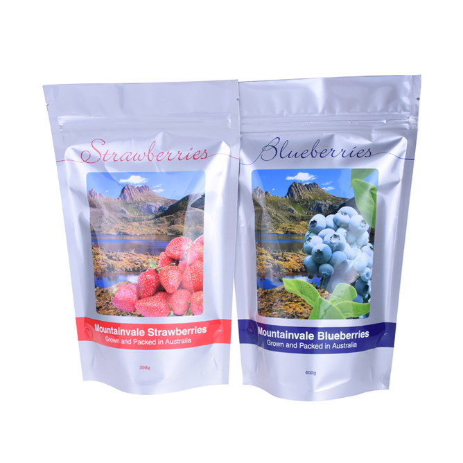 Gravure imprime colorée eco finale finale bio sac en plastique dégradable zippé