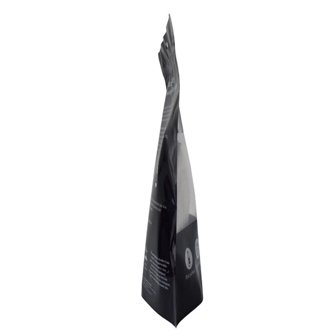Stand-up transparent bio dégradable sac en plastique scellant sac à fermeture éclair