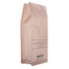 Logo personnalisé Zip Lock Flat Bottom Kraft Paper Coffee Bag Wholesale