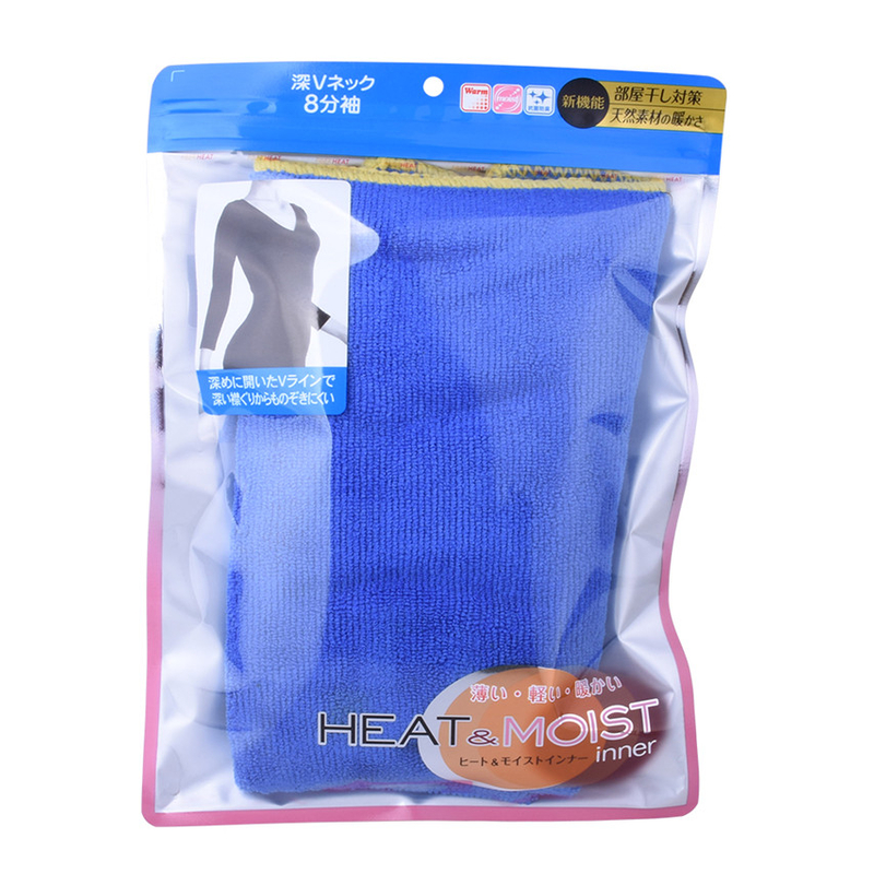 Design personnalisé compostable se dressent des sacs de vêtements clairs en gros