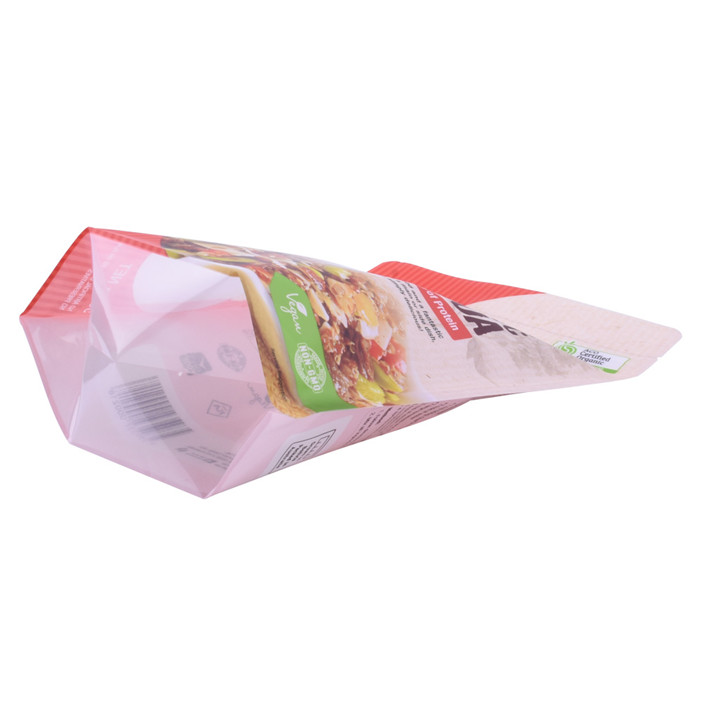 Sac de nourriture à chaleur personnalisée Sac à fermeture éclair de fermeture à glissière laminée avec une fenêtre ovale