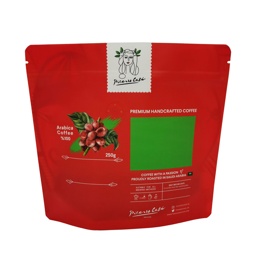 Sac d'emballage de café biodégradable compostable sur mesure de qualité supérieure