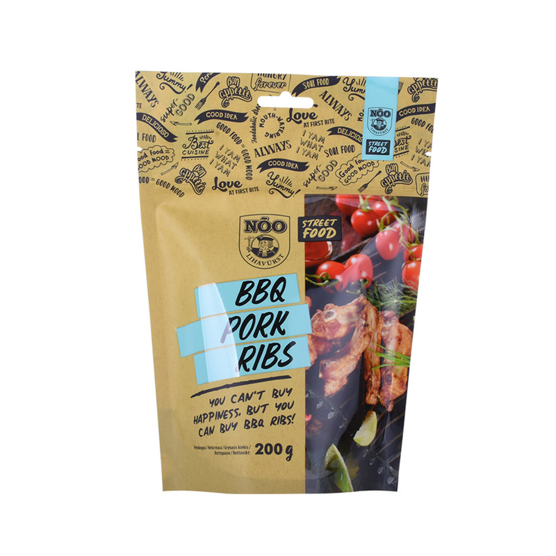 Pépilles d'humidité personnalisées Eco Friendly Stand Up Food Packaging Wholesale Populaire 