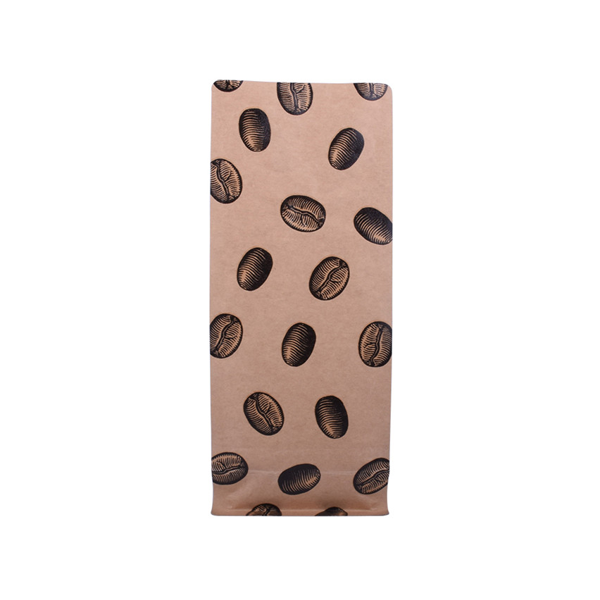Sacs d'emballage de café à fond plat Conscient Custom Flat Flat