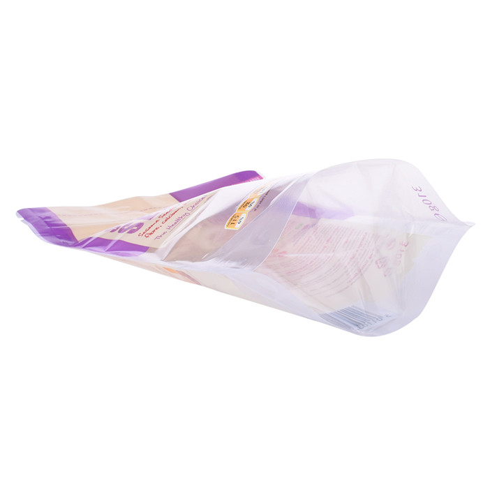 Conception créative imprimée personnalisée k-seal petits sacs en plastique transparent avec fermeture éclair