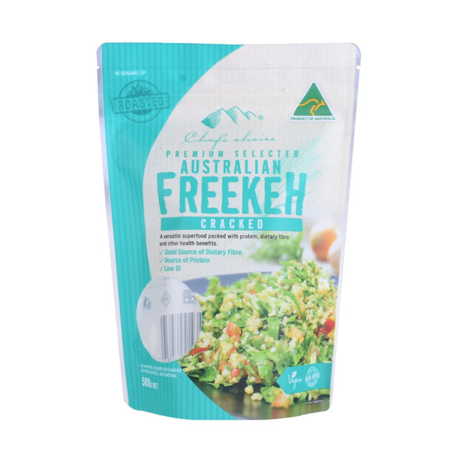 Compostable Biodégradable complet Finish Finish Food Emballage Stand Up Pouch