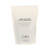 Sacs d'emballage refermables en kraft blanc de 8 onces