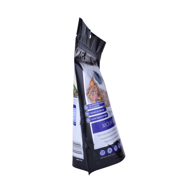 Plastiques recyclables 4 sacs à fermeture à glissière pour muesli