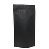 100% recyclable de haute qualité Matte Noir Zip Lock Stand Up Socches Café / Sac de nourriture