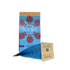 Papier personnalisé commercial bleu 5 lb sacs de café ventilés kraft en gros