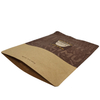 Eco Friendly Stand Up Pouch Comptable Kraft Paper Coffee Packaging Bag