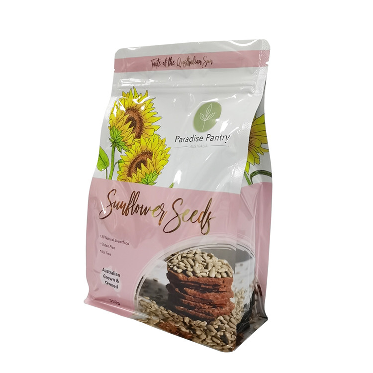 Emballage de café à bordel plat à barrière haute pour le grain de café avec fermeture à glissière de poche