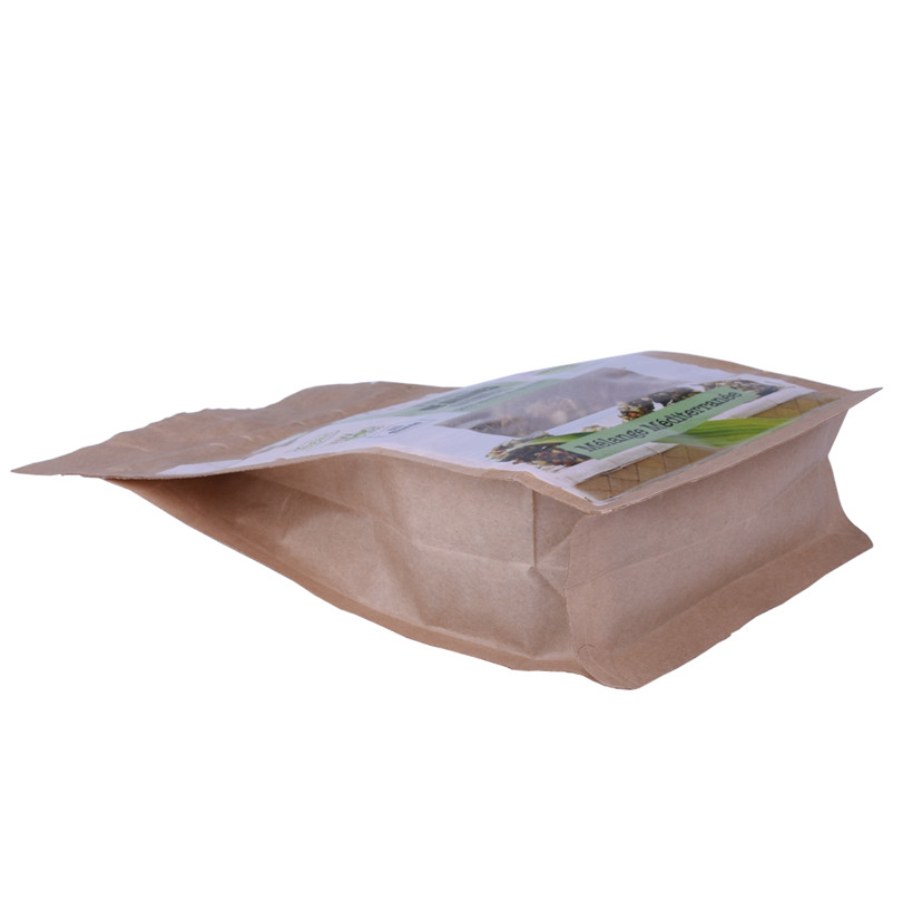 Sachets d'emballage alimentaire en papier kraft compostable
