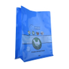 Pochette de fond de bloc de sac d'alimentation de poulet flexible bleu brillant de thermoscellage personnalisé