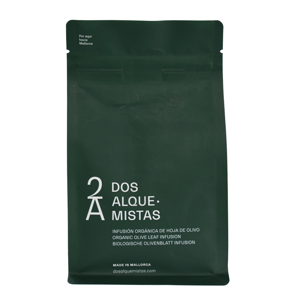 Sachet de café vert compostable populaire