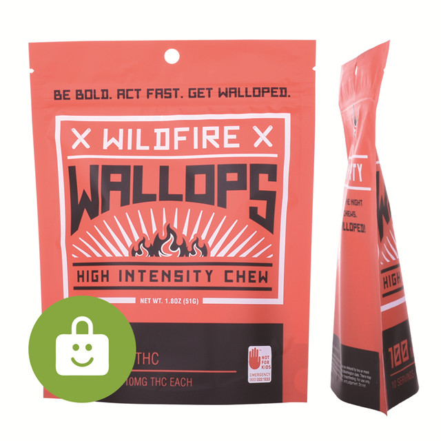 Snack à mâcher emballé en gros Ziplock Top personnalisé